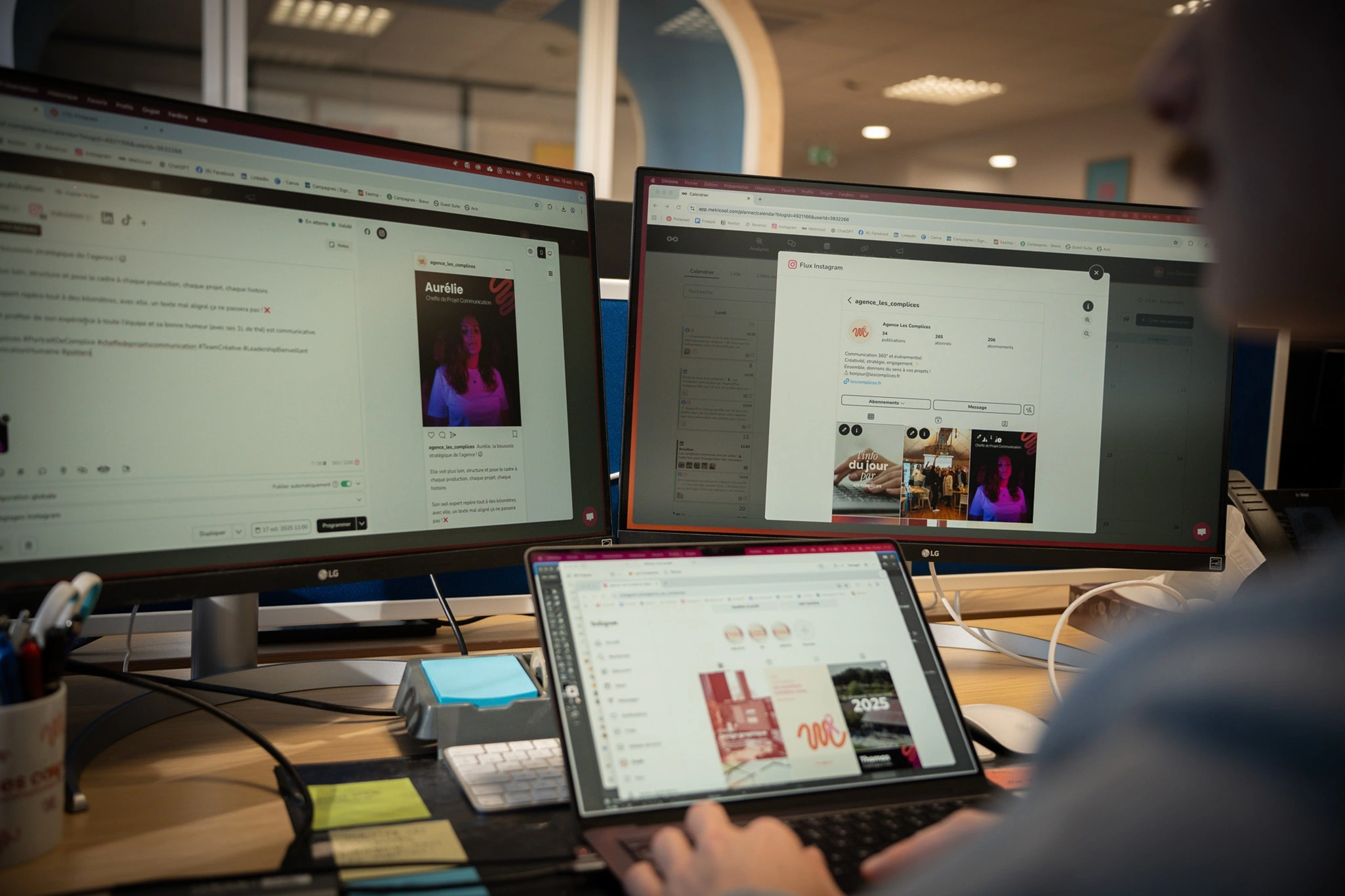 Création et paramétrage des réseaux sociaux - Les Complices