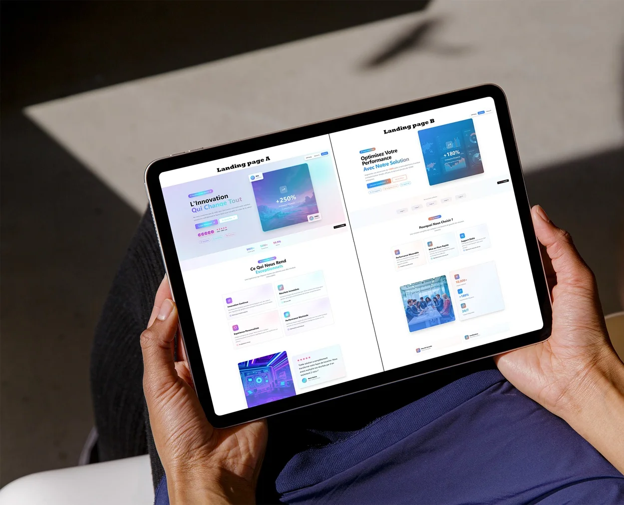 Landing page Test & optimisation - Les Complices