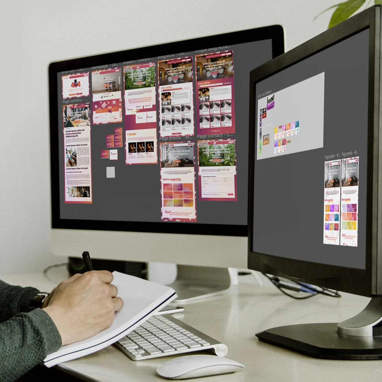 Site vitrine Pistes créatives et maquettage - Les Complices Site vitrine Pistes créatives et maquettage - Les Complices