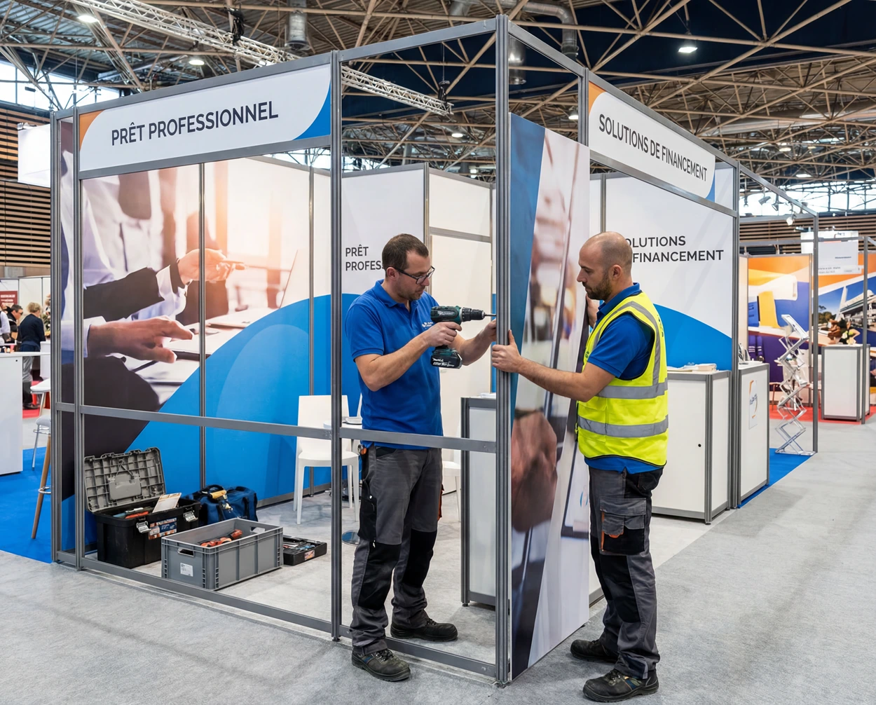Conception de stand Déploiement et accompagnement - Les Complices
