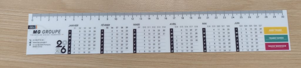 Impression Règles souples MG Groupe Recto