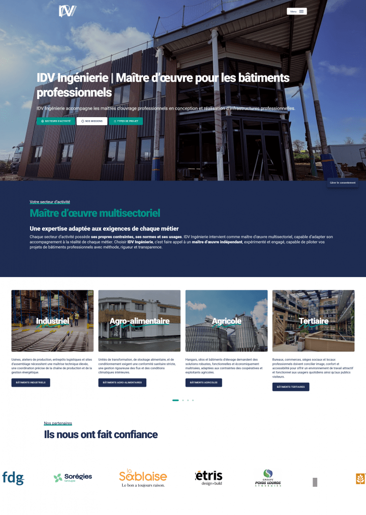 Accueil - IDV Ingénierie Maître d’œuvre du bâtiment basé à Poitiers (86)